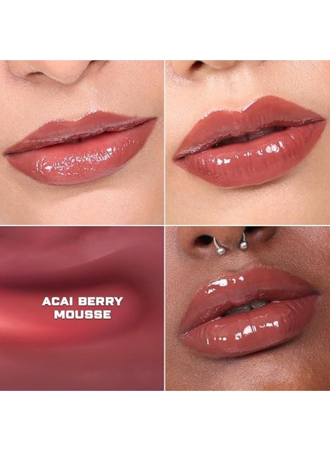 كيرو ملمع شفاه كيرو سيراميد دريب الملون - موس التوت البري، 2 غرام | بلسم مرطب لامع مع سيراميدات وسكوالين | لمسة نهائية لامعة، عناية مغذية ونباتية للشفاه - Image 4